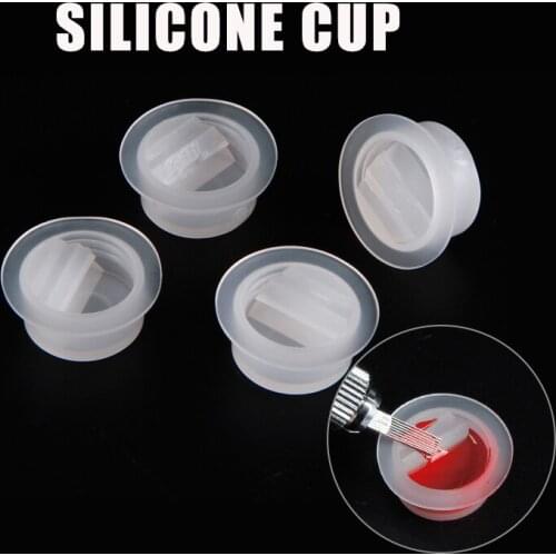 100 Pcs Microblading Silicon Cup Tattoo Cup Microblading Tattoo Ink Cup