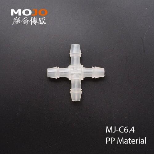 2020 MJ-C6.4 (1000pcs/Lots) PP material multiple pass pipe connectors 6.4mm four way Plastic hose joint pipe fitting