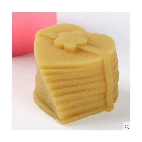 3D multi-layer love heart Silicone handmade Soap/Candle cake decoration Mold