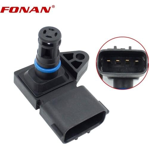 4Bar MAP TMAP LPG CNG Pressure Sensor For GAZ Gazelle Renault Peugeot 405 Kia Pride Hyundai Citroen 5WK96841 2045431 A2C93801900