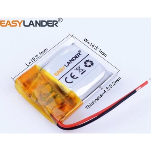 400pcs/Lot 3.7V 100mAh Rechargeable li Polymer Li-ion Battery For bluetooth headset mp3 /mp5 mouse Bracelet Wrist Watch 401420