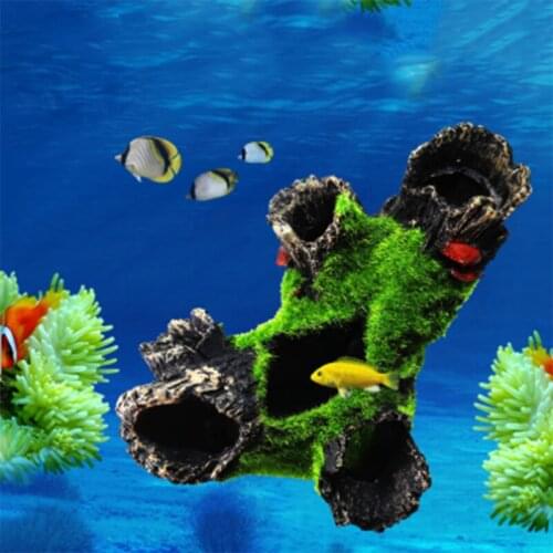 Aquarium Decoration Resin Tree Root Aquatic Fish Tank Ornament Decor High Quality Crystal Shrimp Dodge House Breeding House New