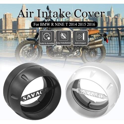 For BMW R Nine T R9T NINET Scramble Pure Racer Urban G/S Motorcycle Aluminum High Flow Air Intake Cover Bellmouth 2014 2015 2016
