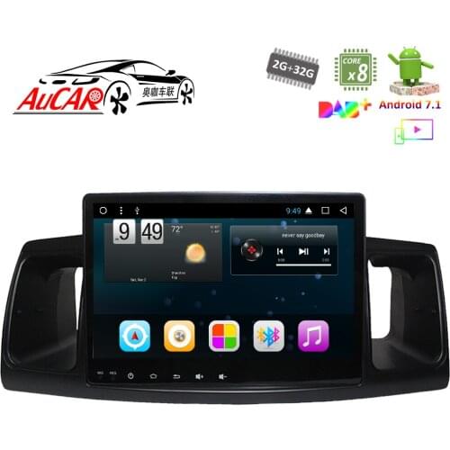 Aucar 9 inch 2 din car radio GPS navi for Toyota Corolla EX 2013 - 2016 2 din Android radio auto multimidia cassette player