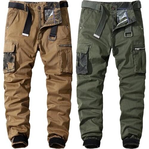 Men Pants Military Outdoor Trekking Pants Tactical Pants Army Cotton Trousers Male Long Trousers Multi Pockets