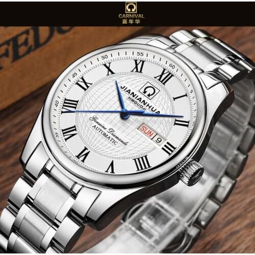 CARNIVAL Watches Men Automatic Mechanical Men Watch Luxury Brand relogio masculino Sapphire stainless steel Mens Wristwatch 2