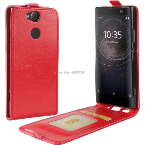 For Sony Xperia XA2 Case Cover Luxury Shield Vertical Flip Wallet Bag Case For Sony Xperia XA2 H4133 H4113 H3113 H3123 Guard
