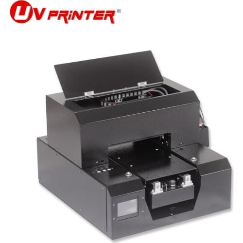 Digital flatbed UV printer with software and UV ink set A4 size small home photo/card/lighter/tile painter