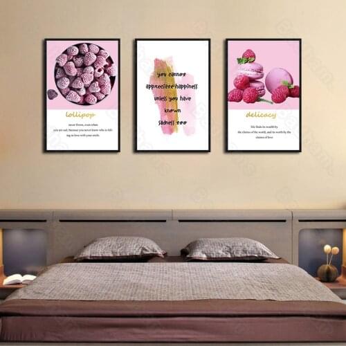 Nordic Decoration Home Living Room Dining Room Decoration Painting Simple and Fresh Fruit Sofa Background Wall Painting