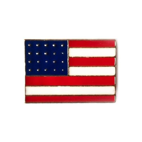 The United States Flag Enamel Brooch U.S.A Flag Metal Lapel Pin Badge For Backpacks Clothes Jewelry Wholesale