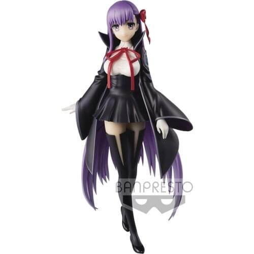 Original Banpresto FGO Fate/Grand Order Black-coat Girl BB Action Figure Kid Model Toys Anime Figurals Brinquedos