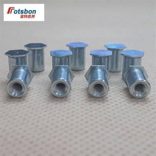 BSO-6440-34 Rivet Blind Hole Threaded Standoffs Self Clinching Feigned Crimped Standoff Server Cabinet Sheet Metal Spacer PEM PC