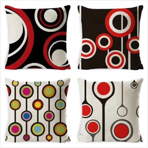 Geometric Decorative Cushion Cover Sofa Home Car Decor Cushion Case Funny Throw Pillow Cover Chair Pillow Case Couch Pillowcase