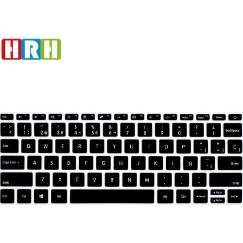 HRH Hot Selling Dust Covers Washable Ultra Slim Spanish Laptop Keyboard Covers Silicone Keypad Skins Protector For Xiaomi 13.3"