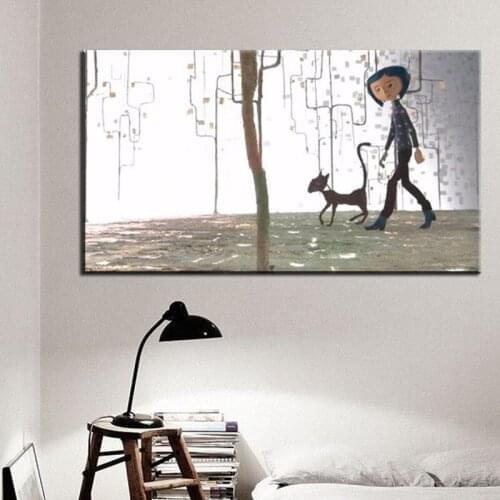 Anime posters coraline modular pictures DIY oil painting by numbers wall art canvas pictures decoration bedroom