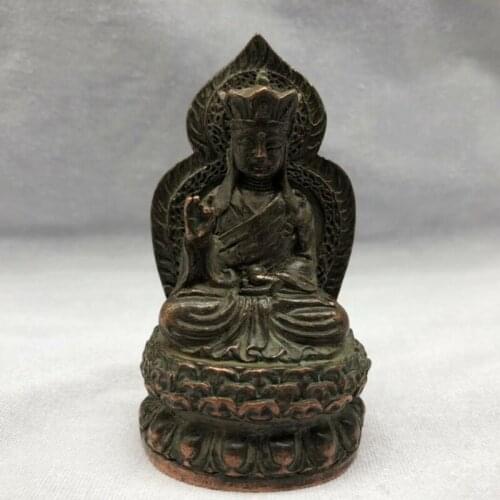 Chinese Tibet Buddha Bronze Statue Buddha of Nepal Old Copper Statue Collection Ornaments Statues for Decoration Figurines