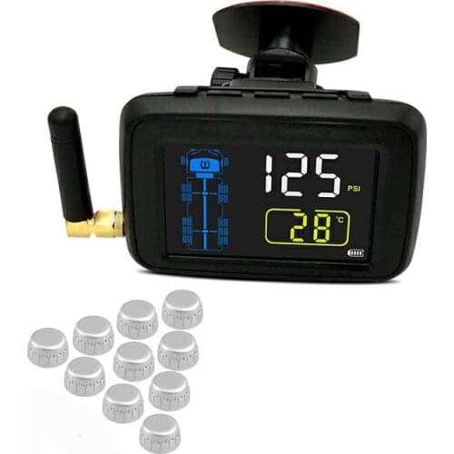 CAREUD 10 Sensors Truck Heavry Duty External Wheel PSI Trailer Can Bus Auto Tire Kit Pressure Monitor TPMS China Supply