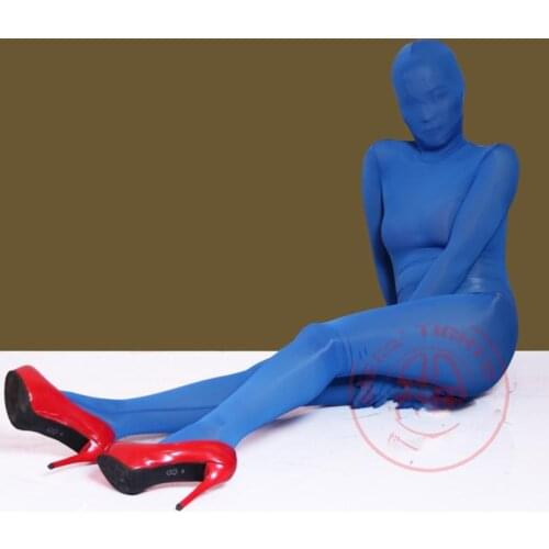 Cosplay Sexy Women ice Silk Full Body Bodysuit Pantyhose Catsuit Sexy Pantyhose Erotic Lingerie For Women Club Dance Wear FX85