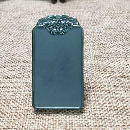 Natural Hetian Jade Animal Head No Business Card Pendant Can Be Worn By Both Men and Women To Ensure Safety