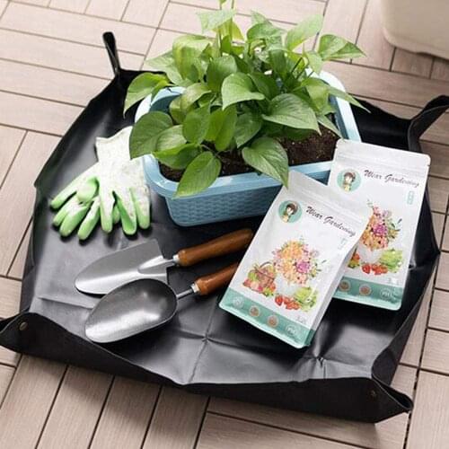 Reusable Plant Change Thicken Pad Waterproof Basin Land Cushion Square Gardening Mix Soil Lock Design Mat Flower Pot Cushion Mat