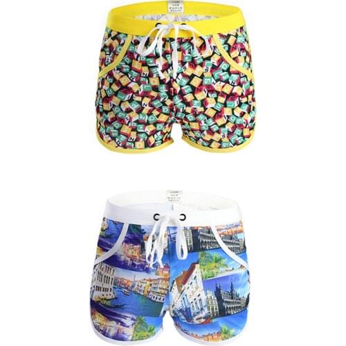 Mens boxer briefs swimwear pants beach pants beach surf pants breathable quick-drying casual pants