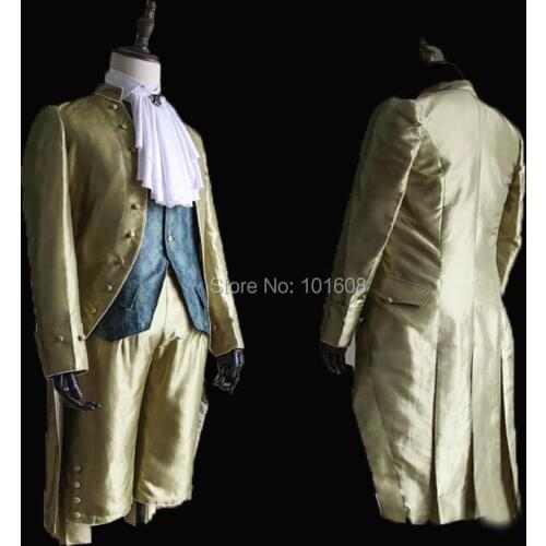 Tailored!Jackets+Shorts 2PCS Mens Long tail Coats Vintage Costumes MAN COURT DRESS Victorian stage Performance MALE Suits N-008