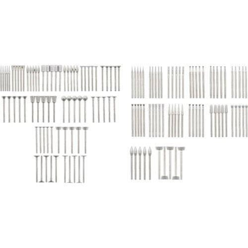 Jade Carving Set Stone Carving Grinding Needle Electric Mill Rotary Burrs Peeling Polishing Diamond Grinding Heads