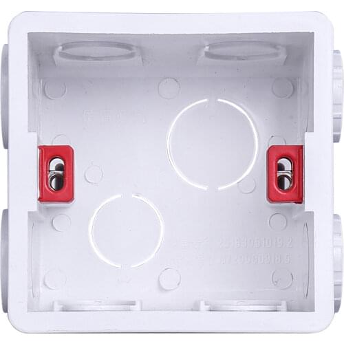 Wall Plate Adjustable Internal Cassette Mounting wifi touch switch usb socket Box White Plastic Materials For 86 Type Standard