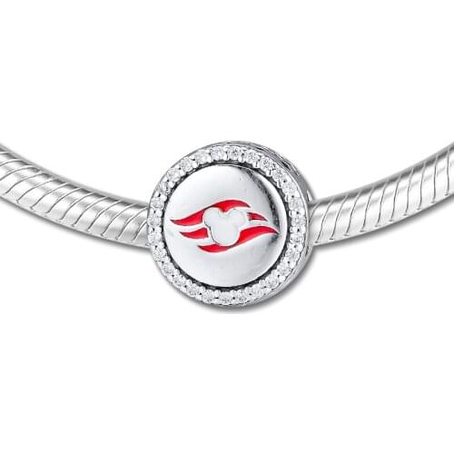 Fits for Pandora Beads Bracelets 100% 925 Sterling Silver Jewelry Charms with Clear CZ Free Shipping