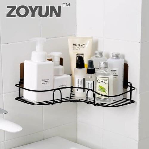 Bathroom shelf suction cup shower holder shampoo bracket kitchen storage soap cosmetics rack bathroom accessories storage rack