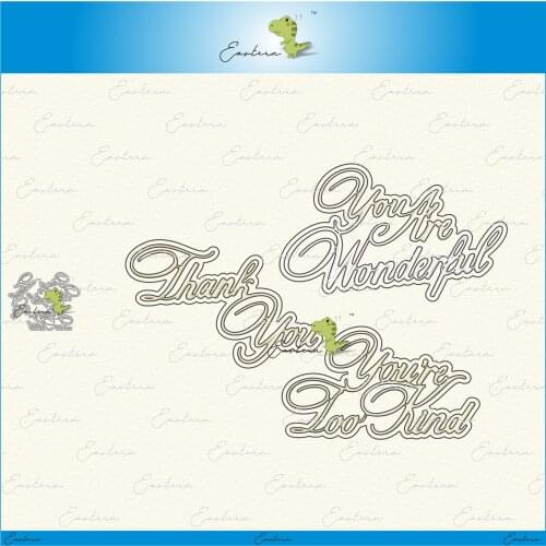 Thanksgiving greetings metal cutting dies 2020 new diy mould Scrapbooking Paper Making die cuts crafts dies molds craft die cut