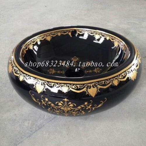 Fine art basin high-grade wood grain marble grain art basin jade grain stage basin washbasin washbasin