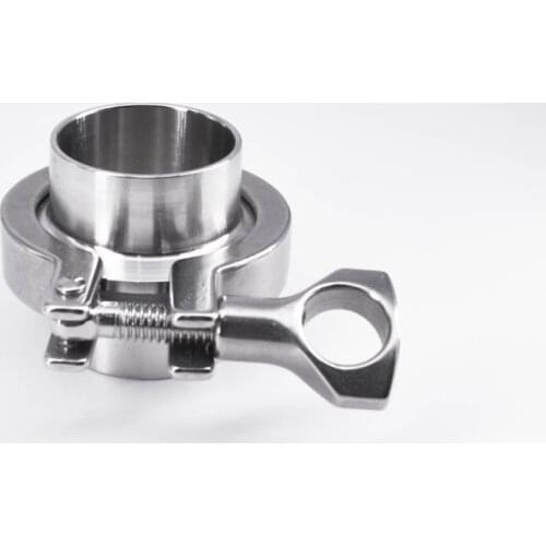 1.5" Tri Clamp x 38mm 1-1/2" Pipe OD Sanitary 2 PCS SS304 Weld Ferrules + 1 PC Clamp + 1 PC Silicon Gasket