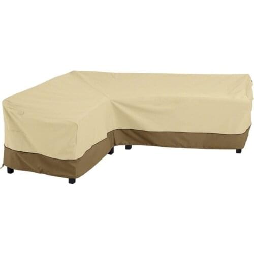 Outdoor Patio Furniture Dustproof Cover L Shaped Long Sofa Cover Yard Sunproof Waterproof Protector