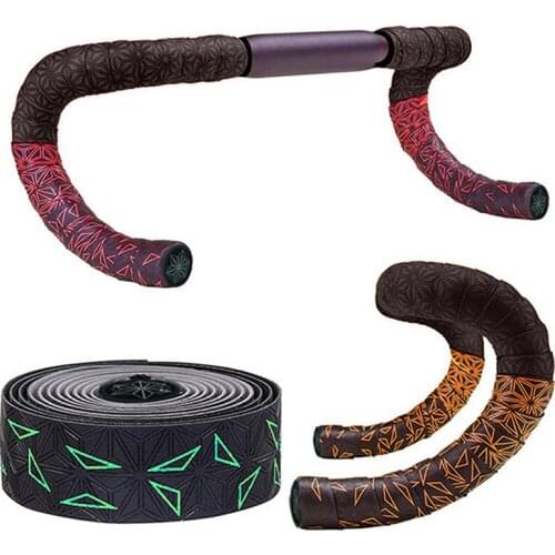 Bicycle Handlebar Strap Anti-slip Soft PU EVA Cycling Wrap Colorful Handlebar Belt 2250mm Length Bicycle Handlebar Tape