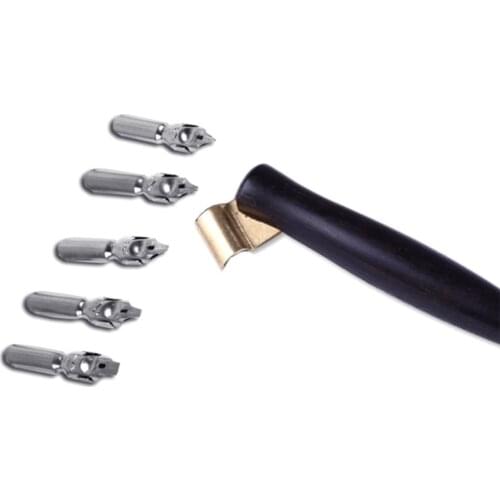 Vintage Antique Wooden Writing Pen for Lettering K92C