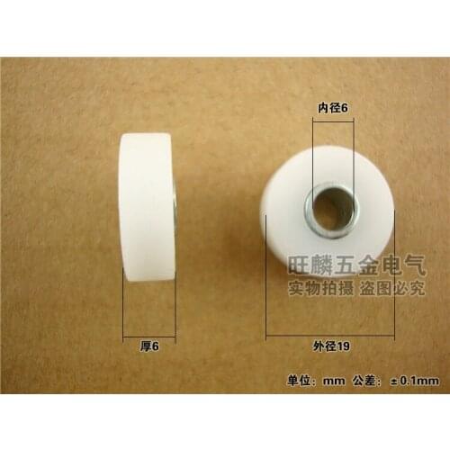 High quality polyformaldehyde POM embedded bearing Total Diamater: 6*19*6mm