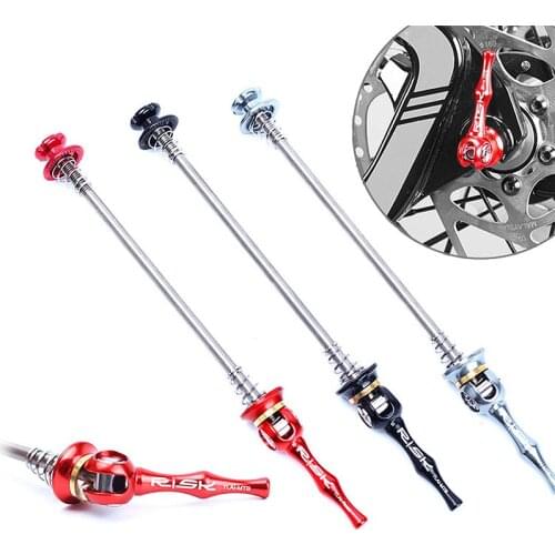 48.8g/Pair RISK Ultralight Titanium TI QR Road Bike Quick Release Skewer lever Road Bicycle Cycling Hub Quick Release
