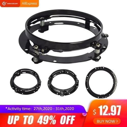 7 "Inch LED Headlight Adapter Mounting Ring-Bracket Head Lamp Motor Round Motorcycle Accessories