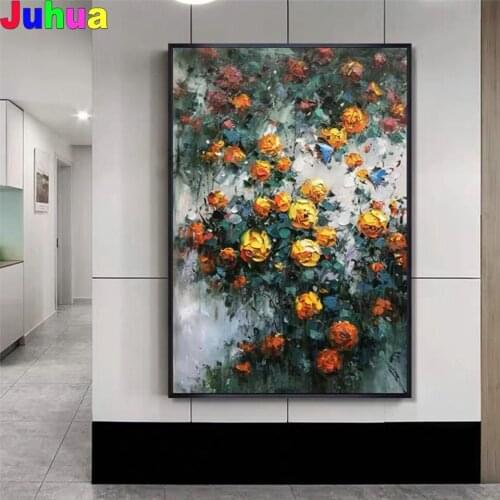 5D DIY Diamond embroidery Rose Handmade Flower Mosaic Kit Picture of Rhinestone Diamond Painting Full Square Round Drill