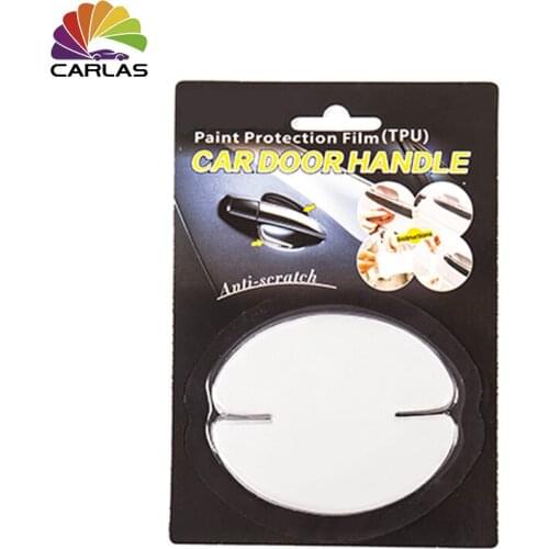 CARLAS 4 Pcs Car-Styling Car Sticker Invisible Car Door Handle Stickers Protector Film Soul Accessories