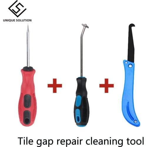 Tile gap repair Cleaning tool Hook Knife Professional Removal Of Old Grout Hand Tools kit Construction Hand Tools