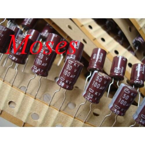 50v 100uf +/-20% Capacitance NCC 100% Original New Audio Electrolytic Capacitor Radial 8x12mm Capacitors