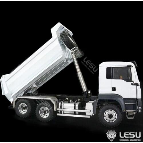 LESU MAN TGS 6*6 Hydraulic Cylinder Dumper Truck Tipper 1/14 RC Model Sound ESC TH02557-SMT5