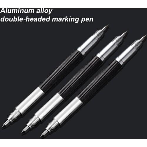 Marking Pen Aluminum Alloy Glass Engraving Pen Portable Pocket Metal Wood Engraver Marker Construction Marking Tools