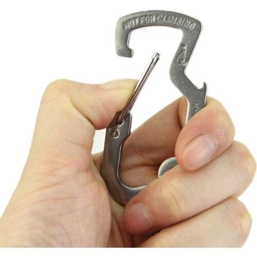 Multifunction Buckle Climb Multi Carabiner Mountain Gadget Tool Mountaineer Multipurpose keychain Quickdraw Camp Hike Outdoor