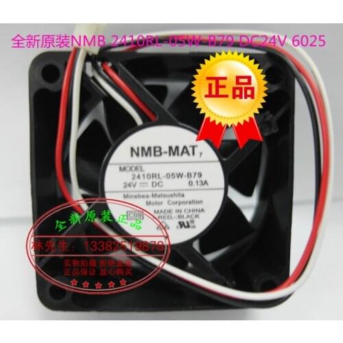 NEW NMB-MAT NMB 2410RL-05W-B79 6025 DC24V 0.13A frequency cooling fan