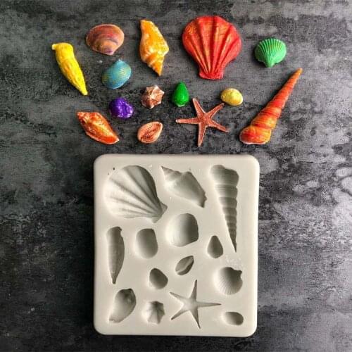Shell Ocean Series Silicone Mould DIY Fondant Cake Mould Chocolate Fudge Mould Baking Appliance