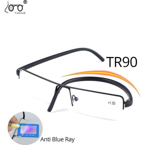 TR90 Reading Glasses Men Women Anti Blue Ray Spectacle +1.00+1.50+2.00+2.50+3.00+3.50+4.00