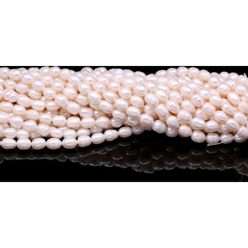 New Style Fashion Natural Freshwater Pearl Oval Loose Beads 8-9 mm For Jewelry Making DIY Bracelet Earring Necklace Accessory